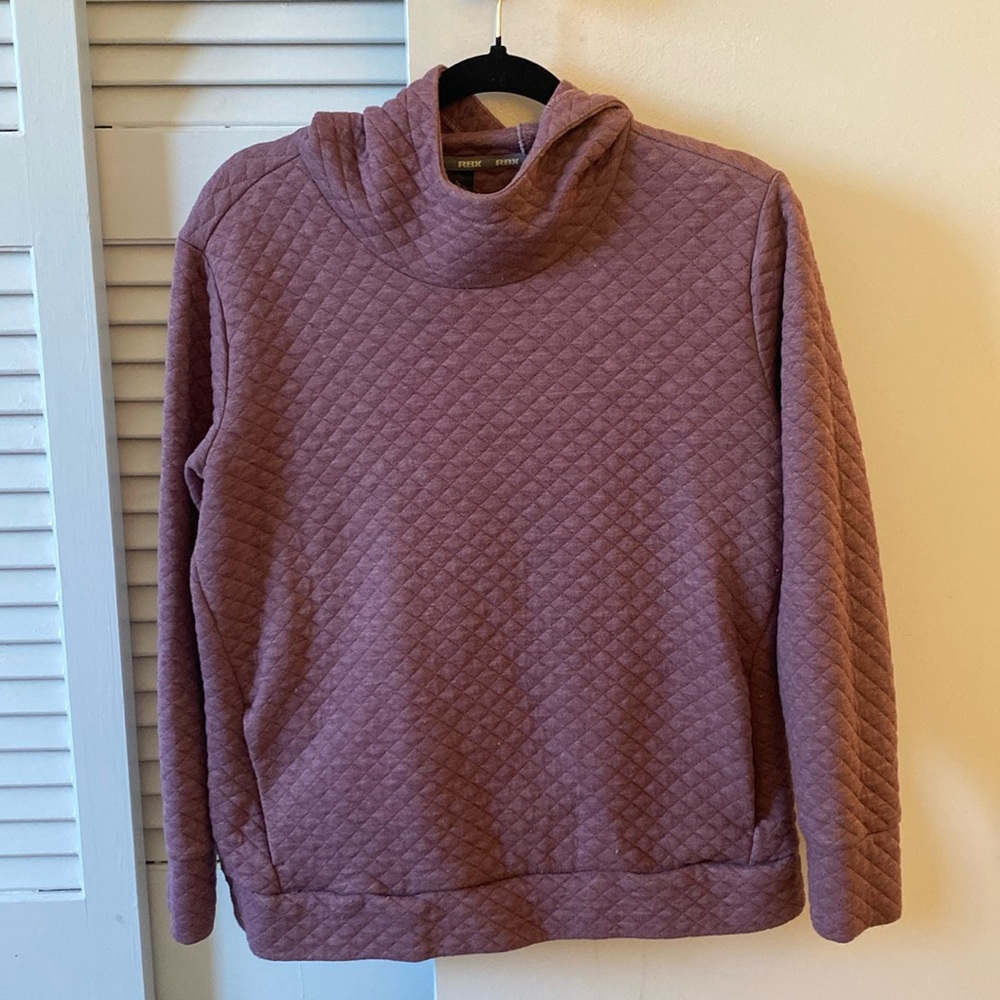 RBX large sweatshirt, purple quilted material